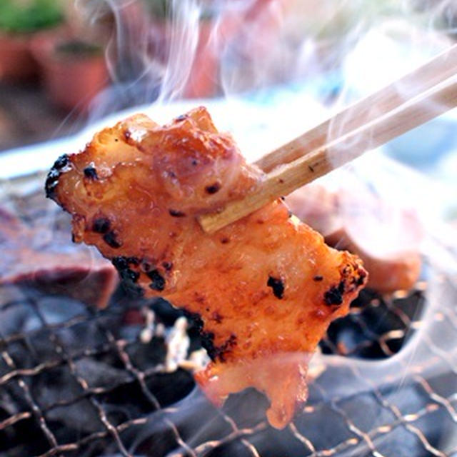 炭火焼きでミックスホルモン