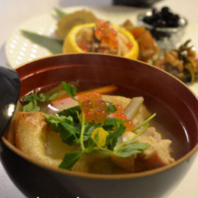 ♪★お雑煮三昧★おすまし＆白みそ＆島風豚肉入り♪