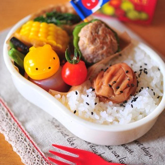ピーマンの肉詰めのお弁当