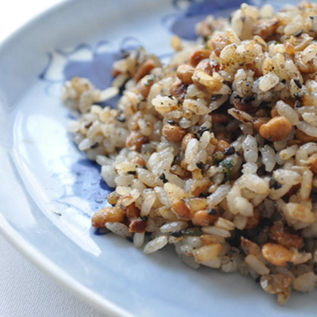カリカリ納豆ご飯
