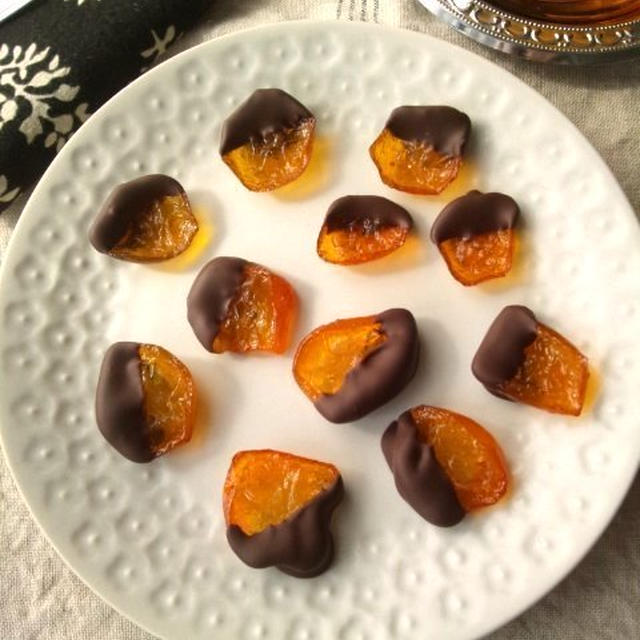金柑の甘煮で チョコがけの 金柑のオランジェット By Outra Praiaさん レシピブログ 料理ブログのレシピ満載