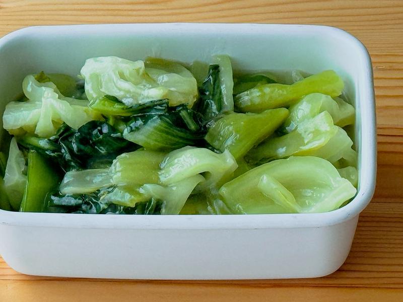 【野菜ひとつ】青梗菜の旨塩蒸し