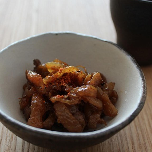 鶏皮とたっぷり生姜の佃煮