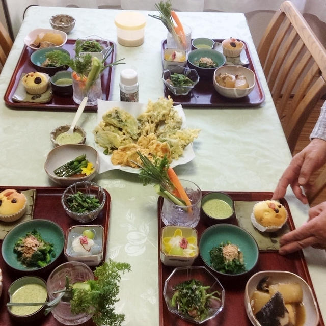 ■菜園野菜でおもてなし【義姉夫婦宅にケータリング料理／マフィン付き(^^♪】