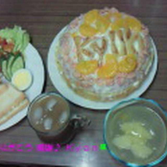 Good－morning Kyonのエッグサンドトースト～自家製野菜盛り＆オマケ(笑)で手作りバ