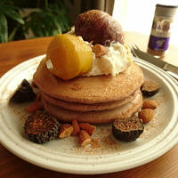 シナモンとココアのもっちりヨーグルトパンケーキ
