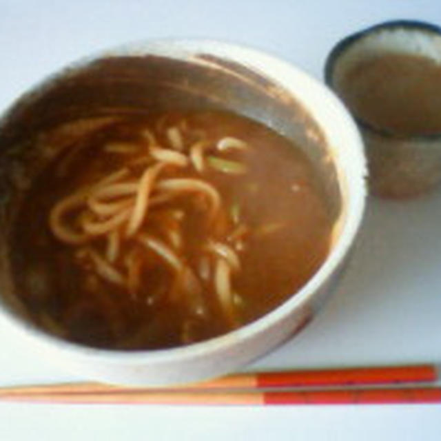 残りカレーでカレーうどん☆彡