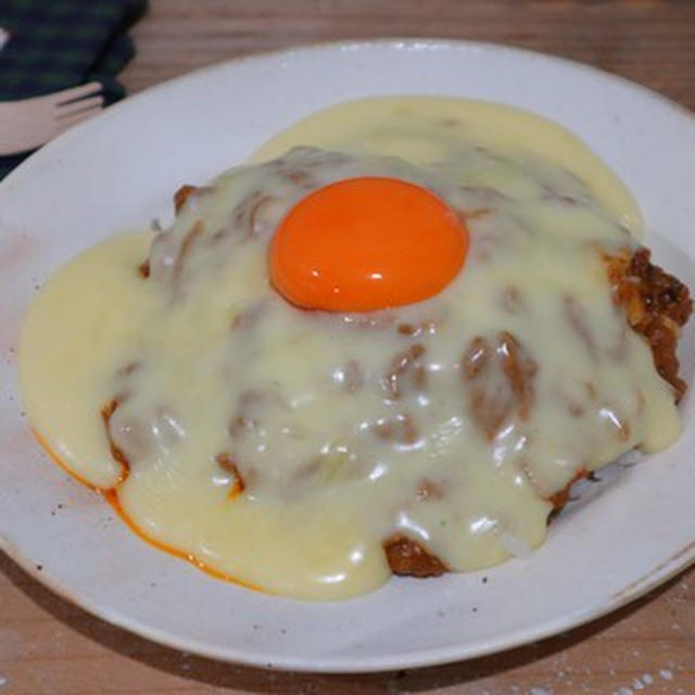 チーズオンキーマカレー