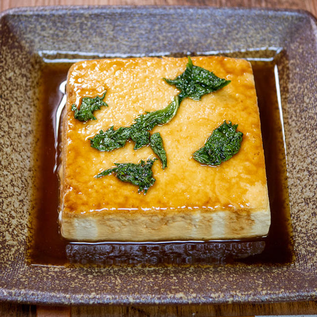豆腐のステーキ（大葉ソースかけ）&新しいオーブンレンジ到着