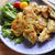 鶏むね肉で紅生姜と青海苔のからめ焼き