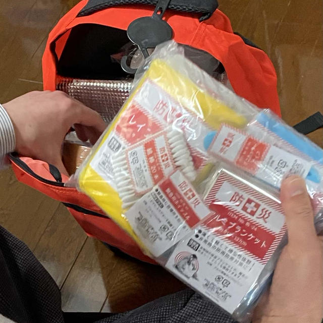 家族で防災グッズの確認を～Fromボナペティ～