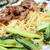 小松菜と牛肉のパスタ