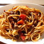 磯風味♪トマトとひじきの海苔パスタ