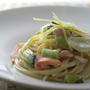 秋鮭のレモンクリームパスタ