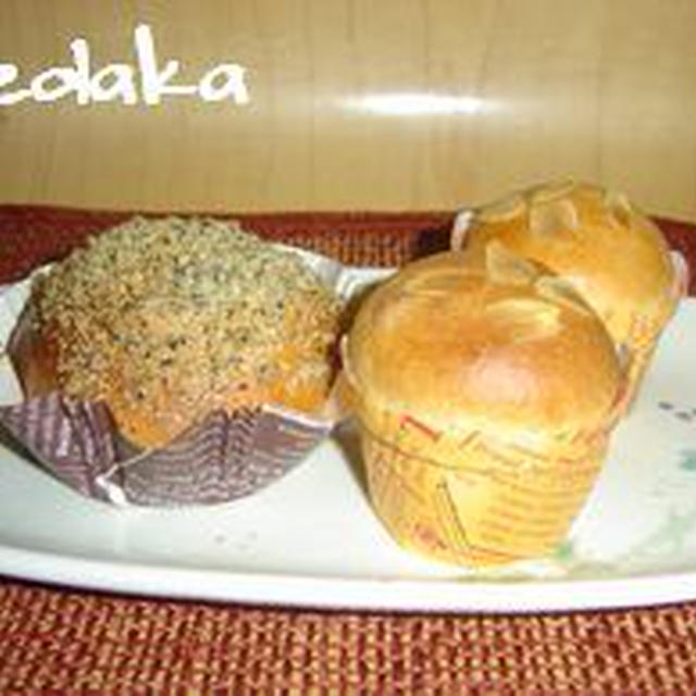 紅茶カスタードのパン&粒ジャムパンのレシピ
