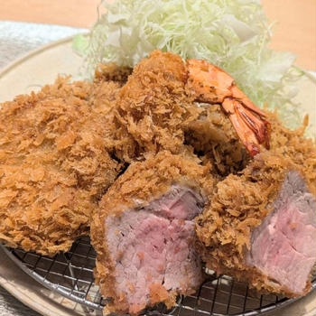 羽釜で炊いたツヤツヤご飯とサクサク衣のカツを堪能したくて