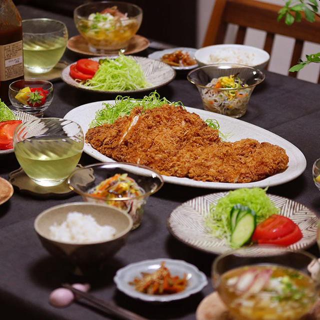 【献立】ジャンボチキンカツと、春雨サラダと、ふし麺など。～新しくなった新潟駅が熱くて安くて面白い！～