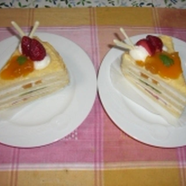 おやつはケーキ♪