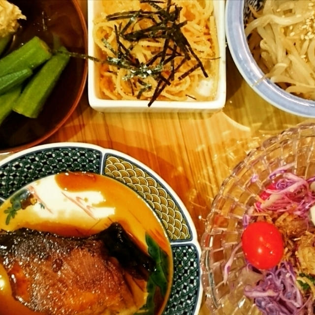 昨日は娘が作ったお弁当のおかずを使って