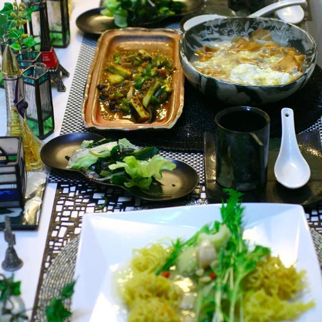i-kitchen かた焼きそば〜白菜のホタテあん
