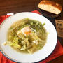 【キャベツレシピ】簡単！！落とし卵のくたくたキャベツスープ＆超熟フォカッチャ