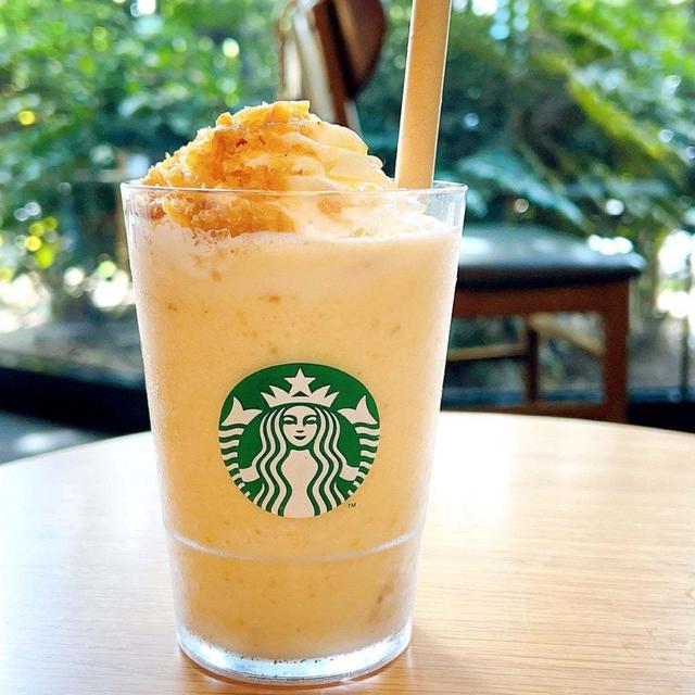 先行販売で飲んでみた‼︎【おさつバターフラペチーノ】