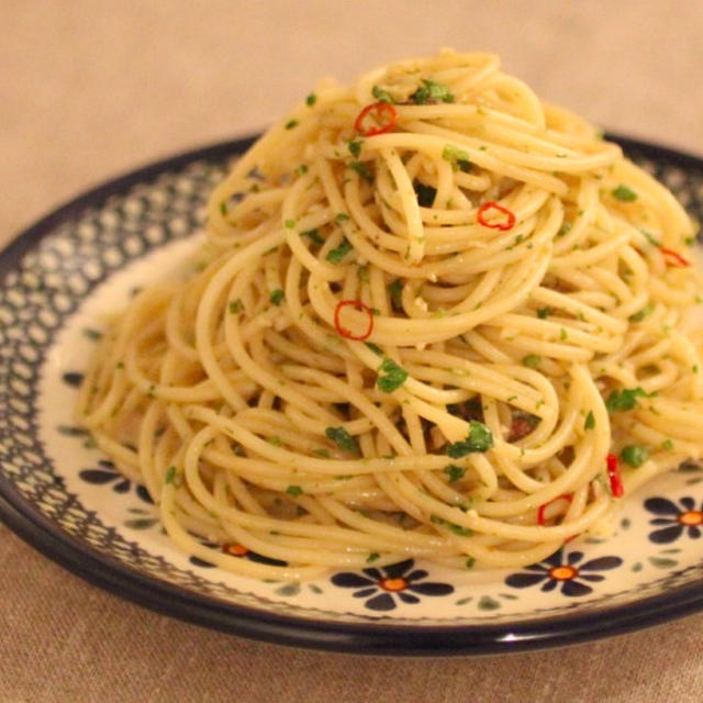 【しかない料理】保湿力を高める♪　パセリのジェノベーゼ風パスタ