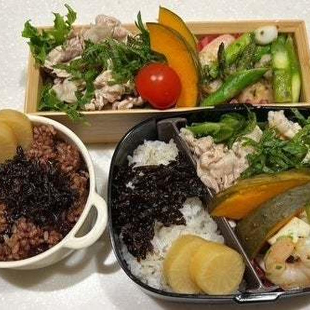 大谷選手とまごまご・豚しゃぶ弁当・山菜ちらし寿司松花堂弁当