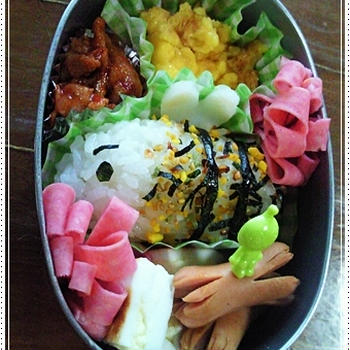 ◆37w5d◆ 久しぶりのミツバチさんのぴっぴお弁当♪ お腹の様子＊