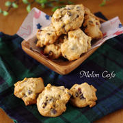 【レシピ】ホットケーキミックス(HM)で作る簡単アメリカンクッキー☆クルミとチョコチップ入り