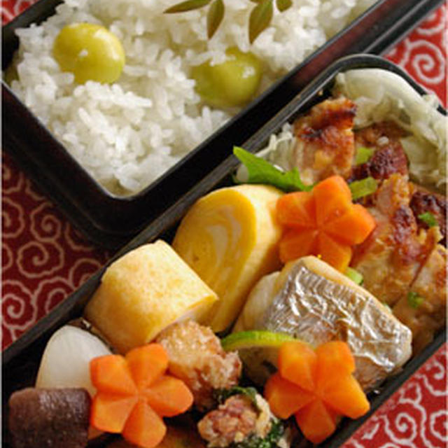 銀杏ご飯弁当（夫弁＆マイ弁）☆