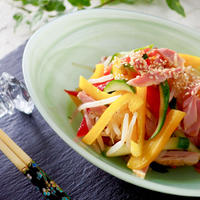 【レンジで3分】シャキッとおいしい簡単電子レンジもやしの中華風