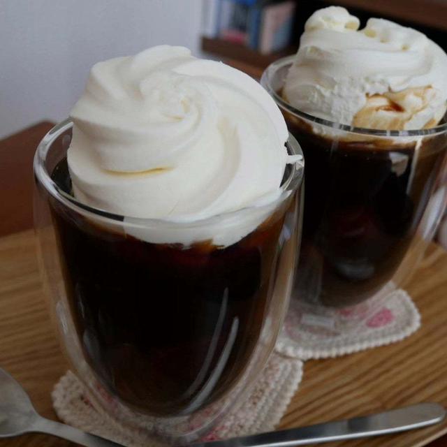コーヒーフロート、昨日のおやつ#今日のおやつはこれ