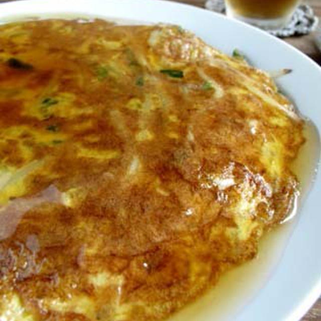 もやしニラ玉　甘酢あんかけ
