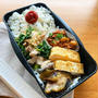＊豚肉と菜の花の味噌胡麻和えのお弁当＊