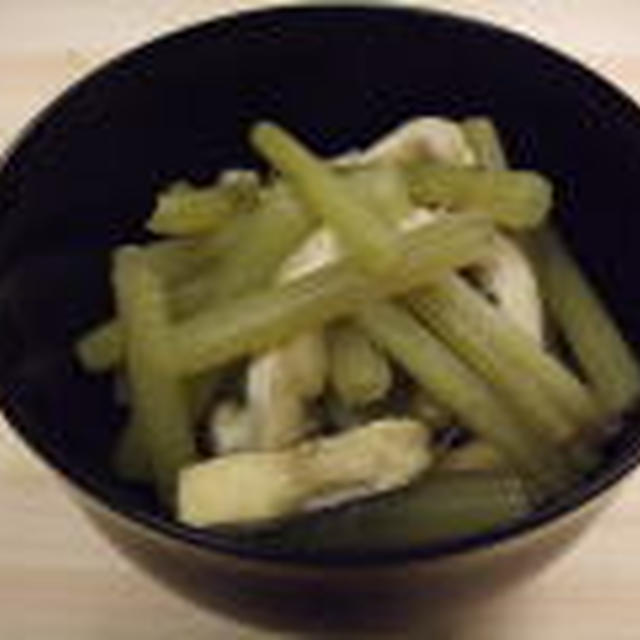 ふきと油揚げの煮物
