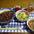 【夕食】ステーキカレー・レタスのサラダ・野菜スープ…