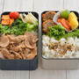 今週のおべんとう。105W①（朝に昼弁・夜弁の２弁当）