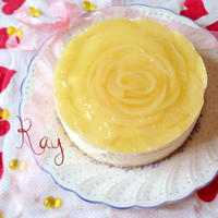 父の日♡白桃とヨーグルドムースケーキ♪