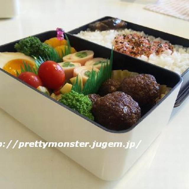 愛妻弁当シリーズ！『甘辛つくね団子弁当☆』