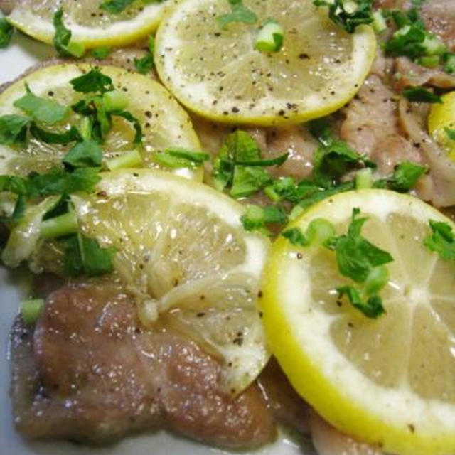 ☆薄切り肉でスカロッピーネ風