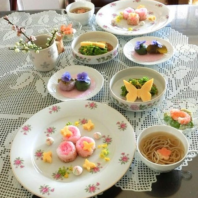 昨年のおひな祭りごはん