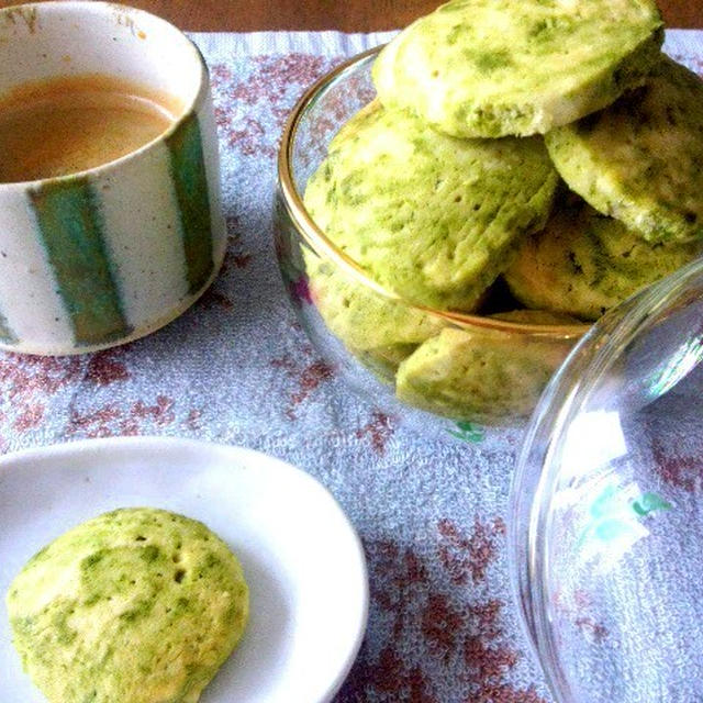 抹茶マーブルクッキー