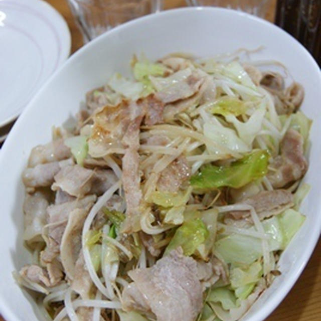 豚肉と野菜炒め＠焼肉のたれ