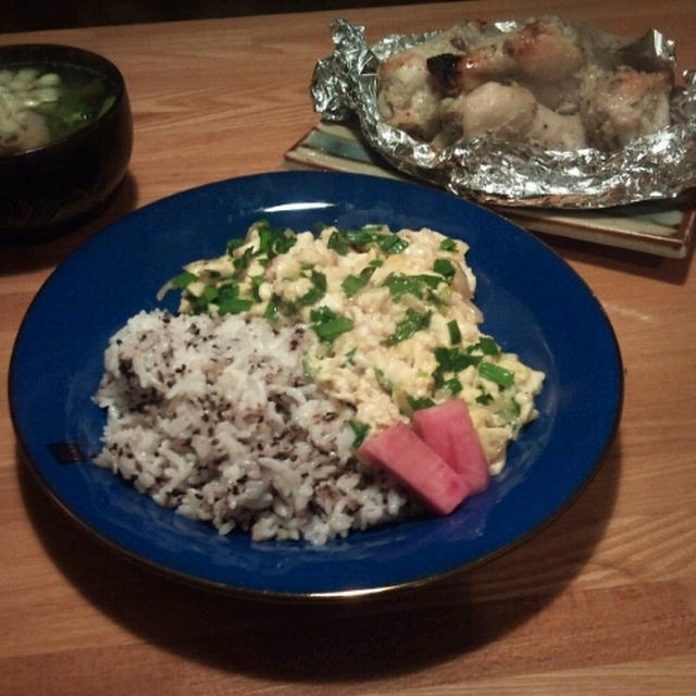 ご飯は基本だー。