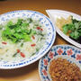 とっても美味しいセリ入り中華粥と台湾土産色々～ｖ（＾０＾）/