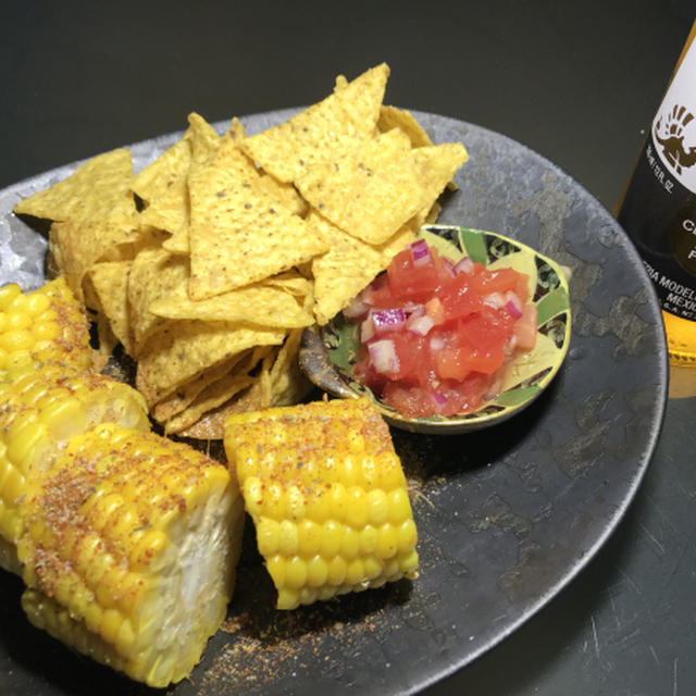 今日の一皿《メキシカン･スパイス･コーン》 Mexican spiced corn