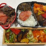 家族会・回鍋肉弁当・大谷選手の３ランホームラン