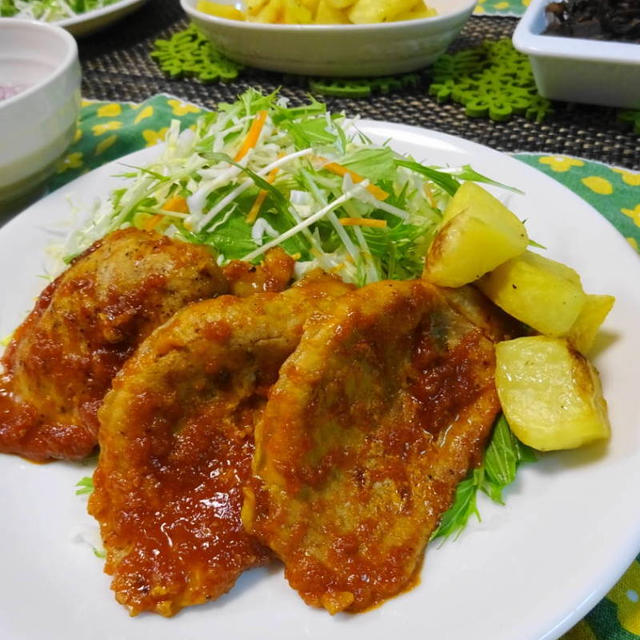 ガッツリお肉の日☆ポークチャップ