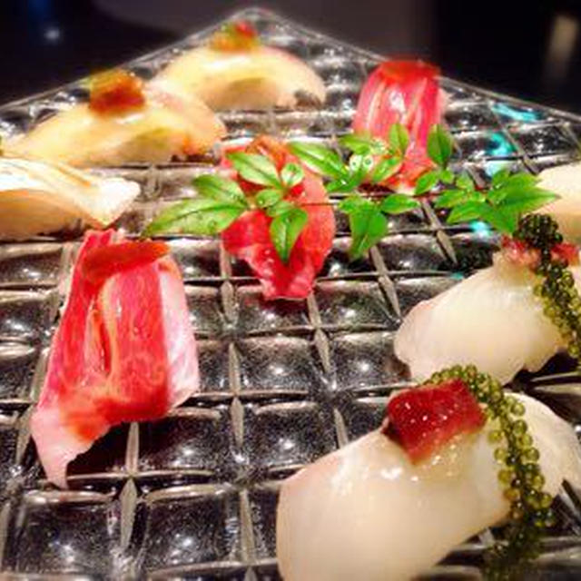 家族3人で中洲川端 たつみ寿司のランチ